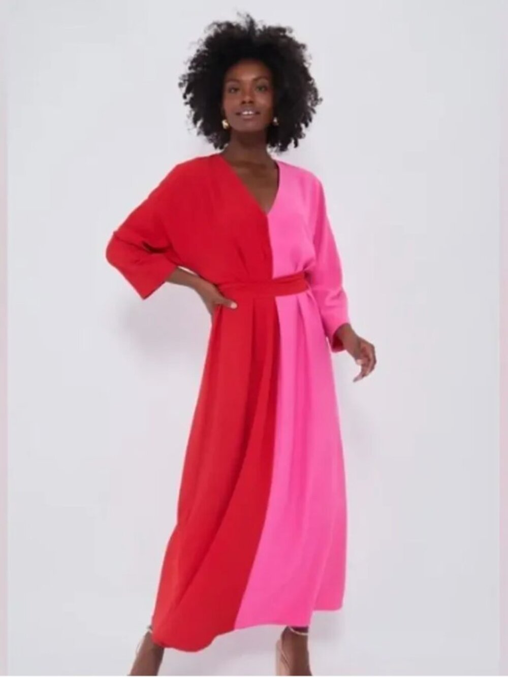 NWT Tuckernuck x India Hicks Red & Pink Caftan XS